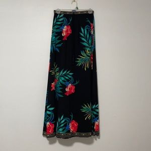 Black Floral Maxi Skirt